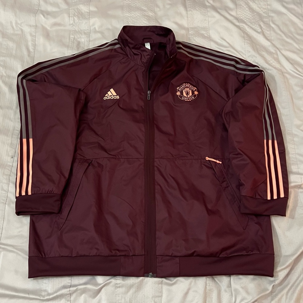 Adidas Manchester United F.C. 2020/21 Anthem Raglan Training Full-Zip Jacket